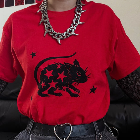 STARRY RAT red T-shirt