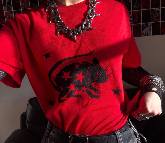 STARRY RAT red T-shirt